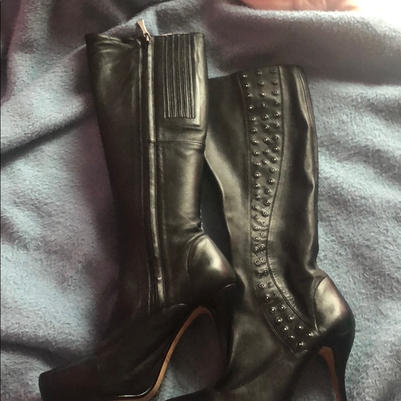 max studio leather boots